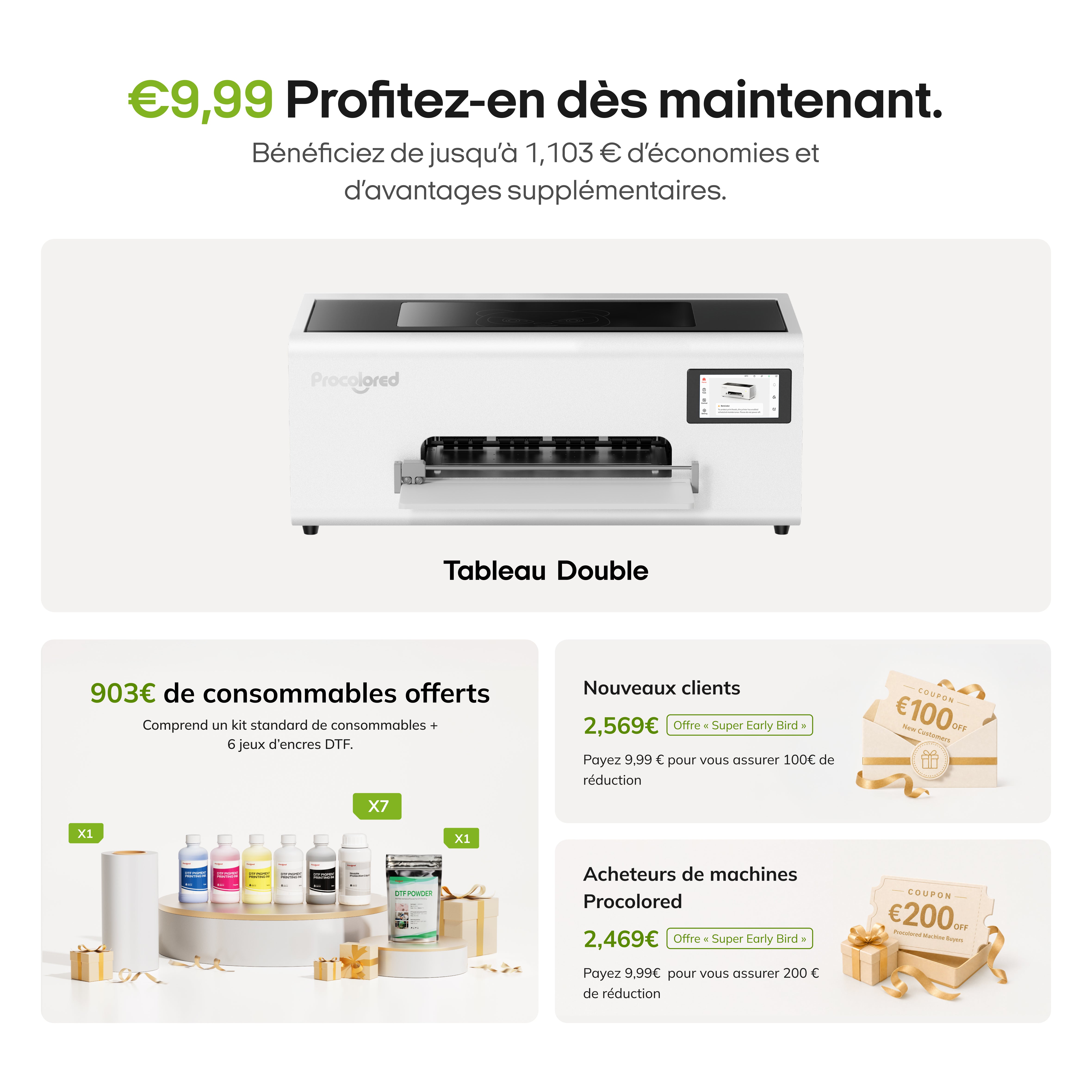 Acompte de réservation – Procolored F13X DTF