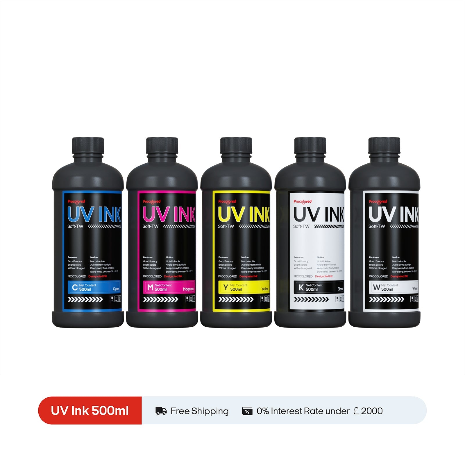 Procolored Encre pour Imprimante UV DTF 500ml